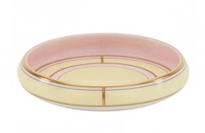 Ginori Diva Giallo Round Change Tray - 6.85"
